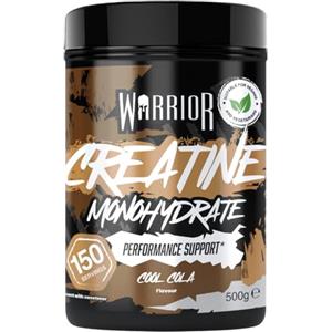 Warrior Creatina Monoidrata in Polvere 500 g (166 Porzioni) - Creatina Pura Micronizzata Creapure Style, Creatine Monohydrate Powder Vegan per Massa e Forza - Cola Fresca