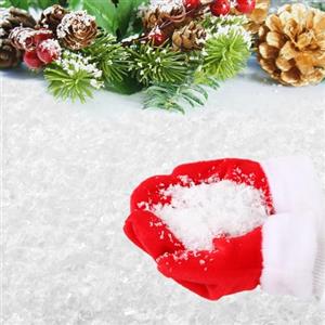 VZXQX Neve Artificiale, 50g Polvere di Neve Finta per Decorazioni Albero di Natale, Fiocchi di Neve Artificiali di Plastica per Decorazioni Natalizie e Scena Invernale, Bianco