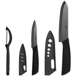 Plys Nero Coltelli Ceramica Cucina: Set Coltello Ceramica da Carne Professionale