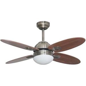 Bastilipo ventilatore soffitto con telecomando E27, 60 W, Bronzo Antico, 105 x 41 cm, led, metallo