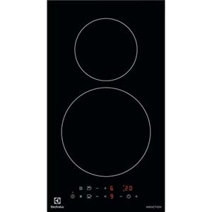 Electrolux Piano Cottura ad Induzione, LIT30230C, Serie 300, 2 Fuochi, 30 cm, Vetroceramica ad induzione, Sistema di installazione facilitata Snap-In,Assorbimento massimo 3,65kW, Nero