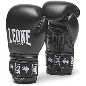 LEONE 1947 Ambassador, Guantoni da Boxe Unisex Adulto, Nero, 10ozM
