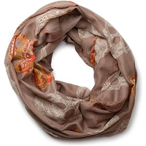 styleBREAKER sciarpa scaldacollo con motivo in stile messicano con teschio 01018055, colore:Beige