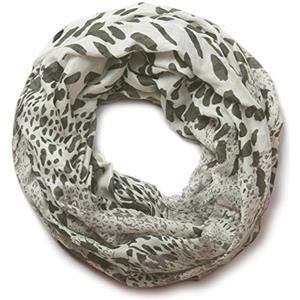 styleBREAKER sciarpa scaldacollo con stampa leopardata 01017009, colore:Grigio