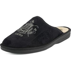 JOMIX Ciabatte Uomo Anatomiche Punta Chiusa Pantofole Uomo Eleganti e Comode Made in Italy ITU1985-1 (Nero,43)