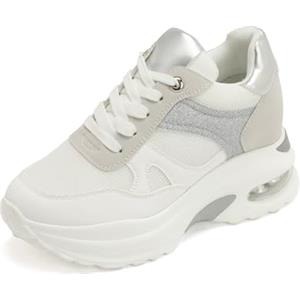 JOMIX Sneaker Casual da Donna Scarpe da Corsa All'aperto Traspiranti Ammortizzate e Leggere WSC250131-2 (Bianco,39