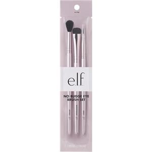 e.l.f. No Budge Brush Trio, pennelli per applicare e sfumare l'ombretto, da utilizzare con ombretti in crema, realizzati con setole sintetiche, prodotto vegano e non testato sugli animali