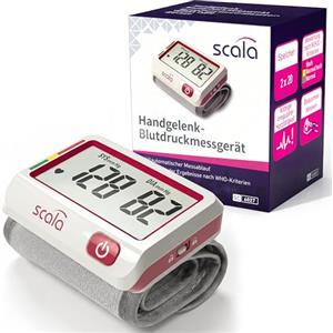 scala SC 6027 A sfigmomanometro Misuratore di pressione da polso con ampio display LCD