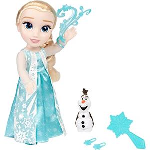 Disney Princess - Bambola Elsa Cantante 38 cm con Abiti Iconici e Olaf
