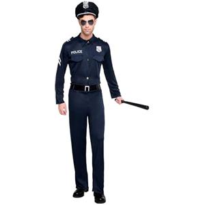 Boland - Costume da poliziotto per uomo, 4 pezzi, costume in maschera per feste a tema, Halloween o carnevale, costume da poliziotto