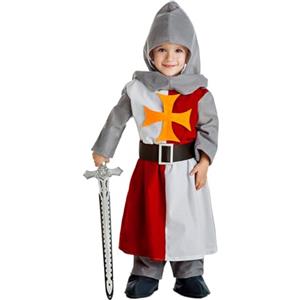 Boland 82392 - Costume da cavaliere medievale per bambini 5 pezzi, costume in maschera per feste a tema o carnevale, costume da favola