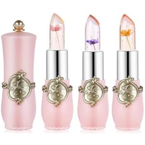 LOPHE Rossetto Cambia Colore, 3 Pezzi Cambia Colore Balsamo Labbra Lip Gloss da Lunga Durata, Rossetto Color Labbra Impermeabile, Regalo di Natale per Ragazze Donne