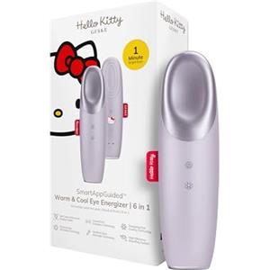 GESKE x Hello Kitty | Dispositivo energizzante occhi effetto caldo e freddo SmartAppGuided™ | 6 in 1 | Massaggiatore contro le occhiaie | Tratta borse e palpebre cadenti | Massaggio oculare elettrico