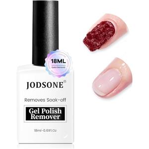 JODSONE 18ML Remover Semipermanente Unghie, Lucidare la superficie dell'unghia e applicare il solvente per unghie, Smalto Semipermanente in 3-5 Minuti, Non c'è ammollo o avvolgimento