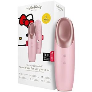 GESKE x Hello Kitty | Dispositivo energizzante occhi effetto caldo e freddo SmartAppGuided™ | 6 in 1 | Massaggiatore contro le occhiaie | Tratta borse e palpebre cadenti | Massaggio oculare elettrico