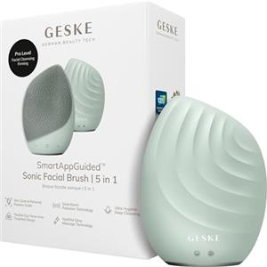 GESKE | Spazzola per il viso SmartAppGuided™ 5 in 1 | Spazzola elettrica per la pulizia del viso | Spazzola morbida in silicone | Pulizia del viso professionale | Massaggiatore facciale