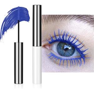 LOPHE Mascara Volumizzante, Waterproof, Allungamento Volume, Lunga Durata, False Effetto Extension Make-Up 5ML (Sapphire Blue)