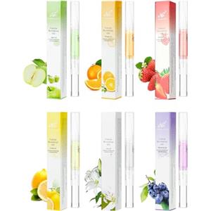 LOPHE Olio per Unghie e Cuticole, 6 Pezzi Penna per Olio Set di Oli per Cuticole, Trattamento delle Unghie, Nail Moisturizer, Nail Care Pen Formula Non Grassa