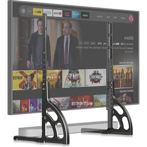 XINLEI Supporto TV universale per TV da 22 a 85 pollici, base in metallo anti-oscillazione, piedini di ricambio robusti e regolabili, VESA max. 1000 x 500 mm, capacità di carico di 55 kg ML1760E