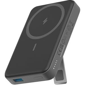 Anker Power Bank Magsafe 10000 mAh, 633 Ricarica Magnetica Senza Fili, Powerbank Magnetico Pieghevole con USB-C per iPhone 17 Pro Max/Serie 16-12(Nero)