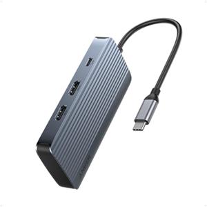 Anker Docking station 7 in 1 100W, USB C Doppio Monitor HDMI 4K, Erogazione di Potenza 100W, Trasferimenti Dati 10Gbps, per MacBook Air/Pro, Dell XPS, iPad Pro e Altro