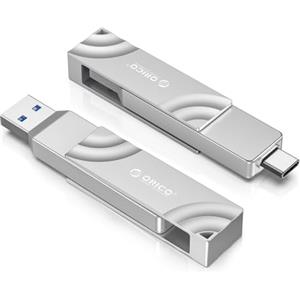 ORICO SSD Esterno 512GB, Hard Disk Esterno SSD fino a 1050MB/s, Doppio USB C + A Unità a Stato Solido Esterne per iPhone 16/PS4/Android Telefono/Tablet/Windows/Mac OG201