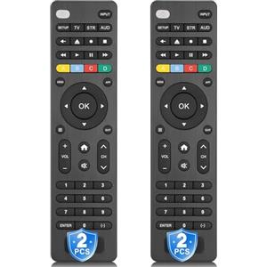Xiaodib Confezione da 2 telecomandi universali per Samsung, LG, Hisense, Toshiba, Insignia, Panasonic, Vizio, Sharp, Philips