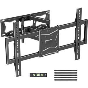 XINLEI Supporto TV a Parete Ultra Sottile Girevole e Inclinabile con 6 Bracci Articolati, per TV LCD LED Plasma 37-86 Pollici (Piatta/Curvo), Portata fino a 60 kg, VESA Max 600×400 mm, MA02A