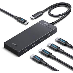 UGREEN 10Gbps Hub USB C 3.2 Gen 2 a 4 Porte Dati Adattatore Dongle Type C con Carica Rapida PD 100W Compatibile con iPhone 17 Pro Max Air MacBook iPad Air Surface Galaxy S24
