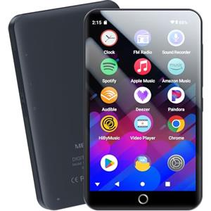 MECHEN Lettore MP3 Spotify, Bluetooth 5.0 e WiFi per Streaming Musicale (Spotify, Audible, Amazon Music, Deezer), Sistema Android 13, 4 Pollici Touchscreen (160GB)