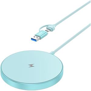 BENFEI Caricatore Wireless Magnetico 15W Compatibile con Caricatore MagSafe, iPhone 16,15 Pro/Plus/Pro Max, iPhone 14 13 12 Series, Pad di ricarica wireless Mag Safe, Caricatore Mag