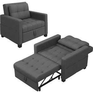 Yaheetech Divano Letto 3 in 1 Imbottito Divanetto Singolo Regolabile