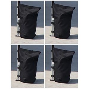 Kronenburg Set di 4 gazebo, di colore nero, con sabbia, schegge, ghiaia ecc. Volume di riempimento per pezzo ca. 13 kg - ulteriore sicurezza per tenda da giardino