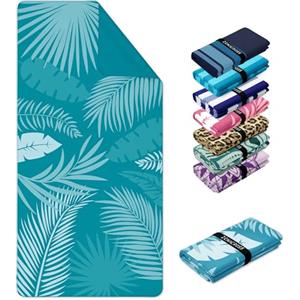 Zenacross Telo Mare Microfibra 180x90 cm - Asciugamano Microfibra Compatto, Ad Asciugatura Rapida - Telo Palestra Donna, Uomo - Bora