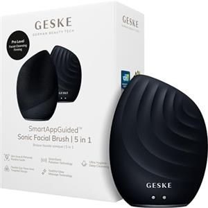 GESKE | Spazzola per il viso SmartAppGuided™ 5 in 1 | Spazzola elettrica per la pulizia del viso | Spazzola morbida in silicone | Pulizia del viso professionale | Massaggiatore facciale