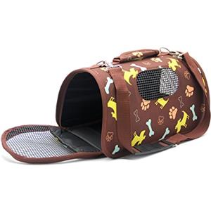 BPS BUENA PET SHOP BPS(R) BPS® Trasportino Borsa Borsa in tessuto per animali domestici Cani Gatti Animali Trasportatori 3 Misure S/M/L Scegliere (L, Marrone) BPS-5636M