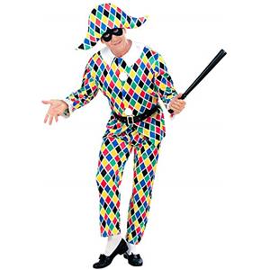 W WIDMANN MILANO Party Fashion - Costume Arlecchino, giullare, personaggio teatrale, teatro, carnevale, festa a tema