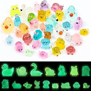 DiULi Piccoli Animali in Resina, 36 PCS Mini Animali in Resin, Piccoli Animali in Miniatura, per Giardino, Paesaggio, Casa delle Bambole Ornamento Fai da Te, Compleanno