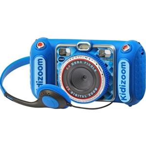 VTECH ELECTRONICS EUROPE BV Fotocamera Kidizoom Duo Blu, Doppia Lente, 75+ Filtri, Ampio Display, Funzioni Extra, Resistente