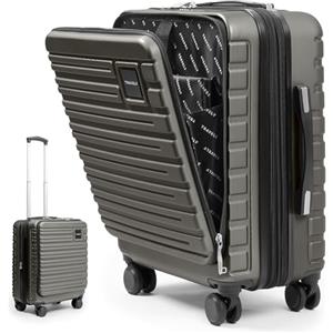 Travely Valigia bagaglio a mano 55x40x23cm - expandable adatta per Lufthansa, Eurowings e co. I Trolley da cabina 41-50L con rotelle morbide e pratico lucchetto TSA, valigia da cabina