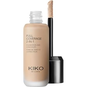 KIKO Milano Full Coverage 2-In-1 Foundation & Concealer 46 - NG50, Fondotinta E Correttore 2 In 1, Elevata Coprenza