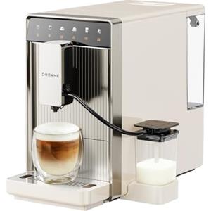DREAME Ecceluxe Slim Macchina per caffè Completamente Automatica, Dimensioni Compatte, Gusto da Barista, Pulizia Automatica Completa del Circuito, Schermo a un Tocco per Cinque Varietà di Caffè