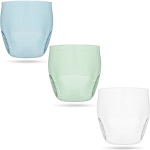 Aolso Mutandine di Apprendimento Bambino, 3PCS Pantaloni da Vasino, Cotone Assorbente Vasino per Bambini Mutande，Apprendimento Rete Traspirante Mutande, Blu-Verde 100 Iarde