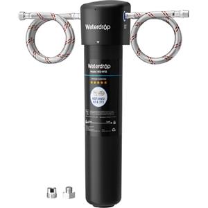 Waterdrop 15UA Filtraggio Acqua Sistema Sotto il Lavello, 60K Litri Filtraggio Acqua Sotto il Contatore, Rimuove il 99% di Piombo, Fluoro, Cloro, Cattivo, USA Tech, 0,5 Micron