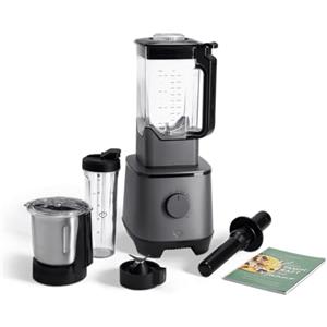 Springlane Kitchen SPRINGLANE Miscelatore ad alte prestazioni Hanno 2000 W, 32.000 giri/min (Antracite + Accessori)