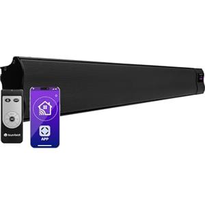 Klarstein Stufa Elettrica Basso Consumo, Colonnina da Giardino 3000W, Termosifone, Pannello Radiante Infrarossi Con Telecomando, Smart WIFI App, IP44, No CO2