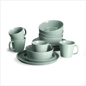 Springlane Kitchen SPRINGLANE Servizio di stoviglie in porcellana (Menta, Set di stoviglie 16 pezzi)