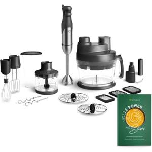 Springlane Kitchen SPRINGLANE Set Frullatore a immersione Sam in acciaio inossidabile (Sam incluso il robot da cucina)