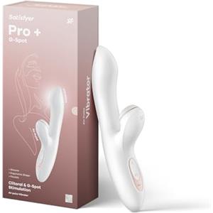 Satisfyer Pro+ G-Spot Rabbit | Succhia clitoride con 11 livelli di intensità | Massaggio punto G con 10 programmi di vibrazione | Vibratore ricaricabile | Giocattolo per il benessere sessuale IPX7
