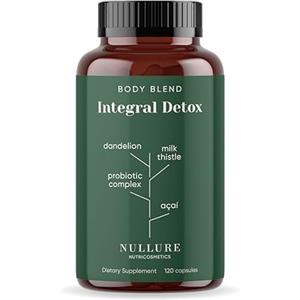 Nullure Depurativo Fegato e Intestino | Cardo mariano + Tarassaco + Probiotici + Selenio | Depura Fegato · Disintossicante Forte · Intestino · Reni · Funzione Digestiva | Vegan | Naturale | 120 cap